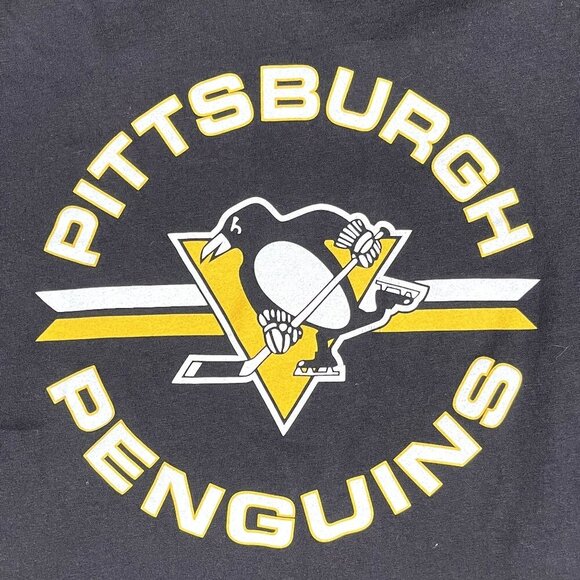47 Brand Pittsburgh Penguins Black T-Shirt Size Medium - Picture 4 of 4